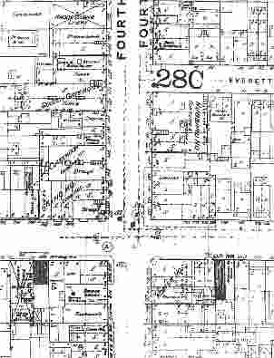 Sanborn Insurance Map, 1886, combined sections
